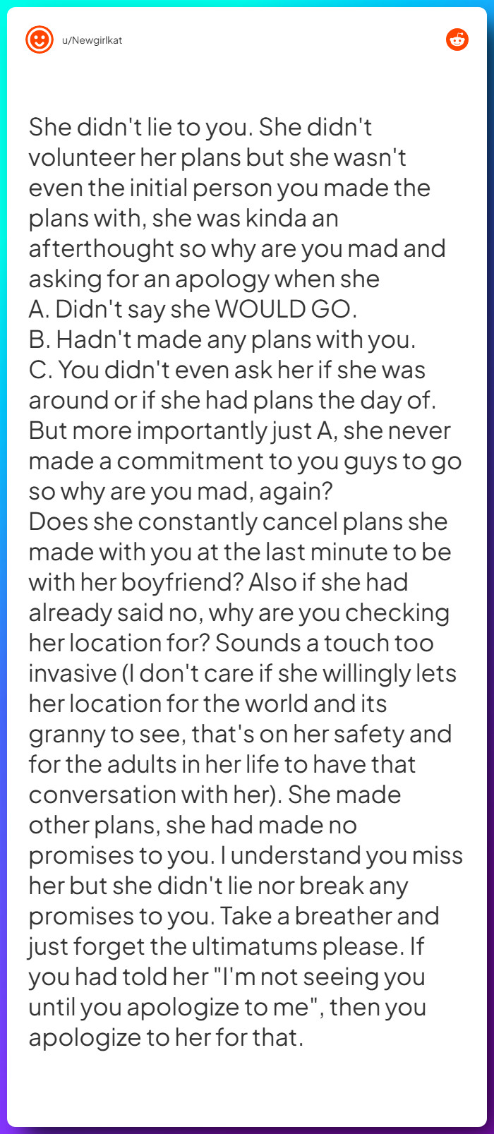 Comment from u/Newgirlkat