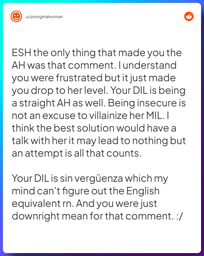 Comment from u/unoriginalwoman