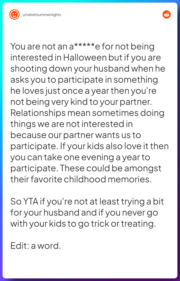 Comment from u/velvetsummernights