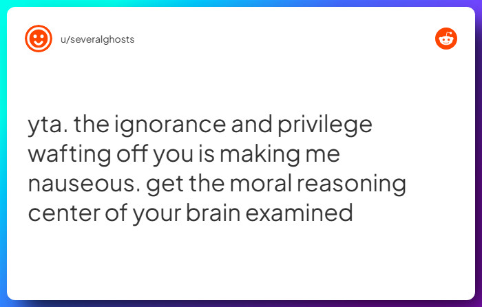 Comment from u/severalghosts