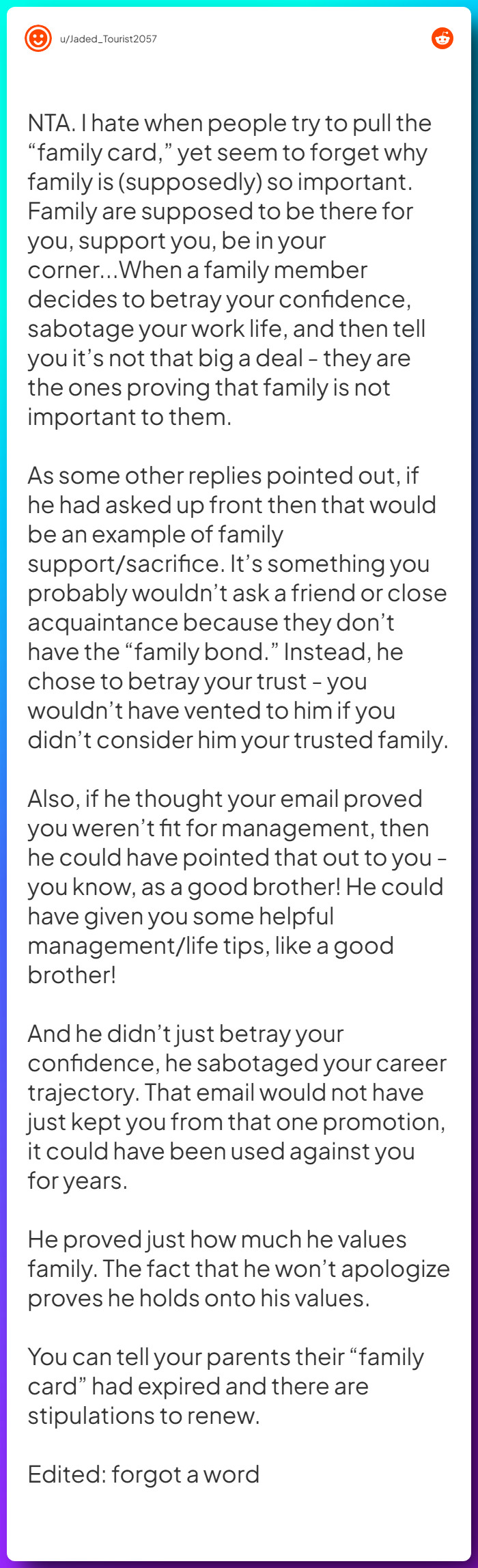 Comment from u/Jaded_Tourist2057