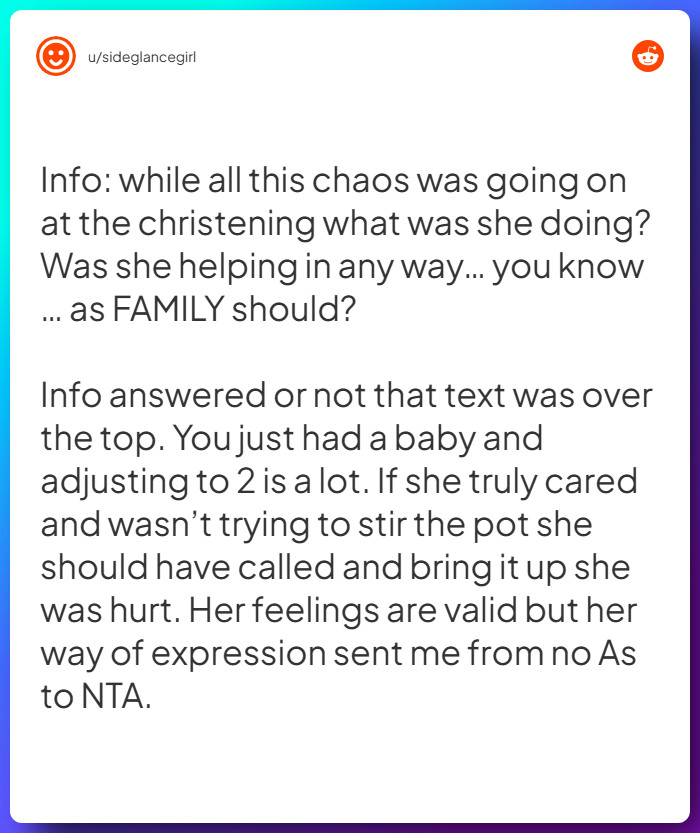 Comment from u/sideglancegirl