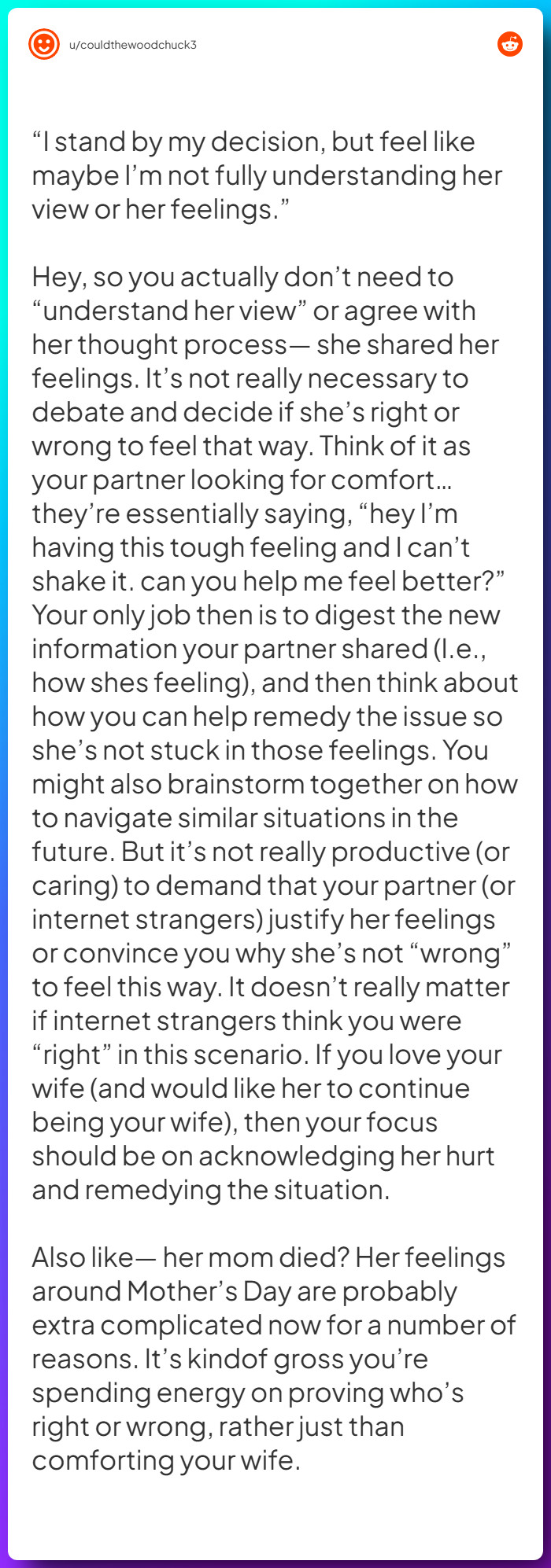 Comment from u/couldthewoodchuck3