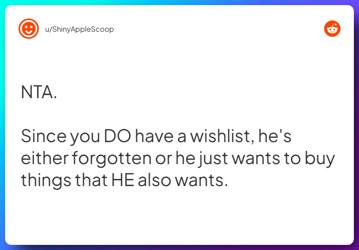 Comment from u/ShinyAppleScoop