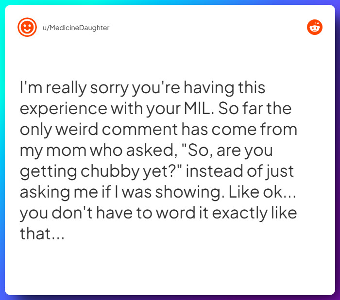 Comment from u/MedicineDaughter