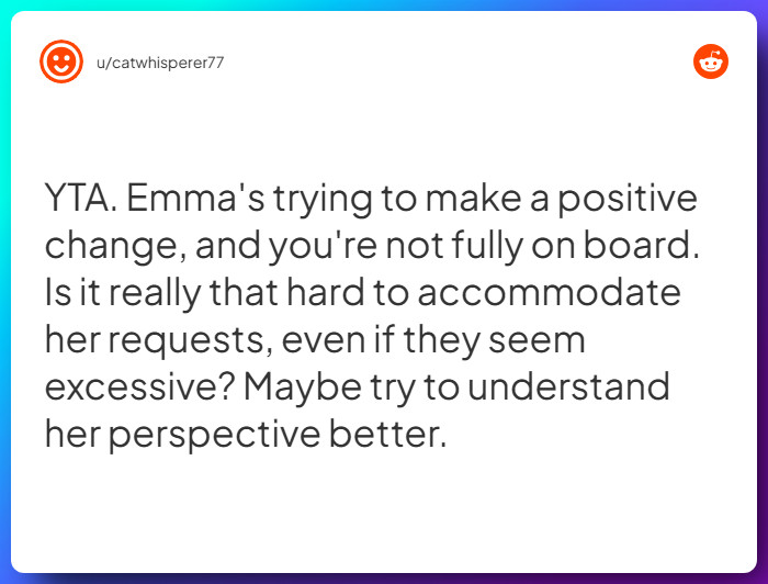 Comment from u/catwhisperer77