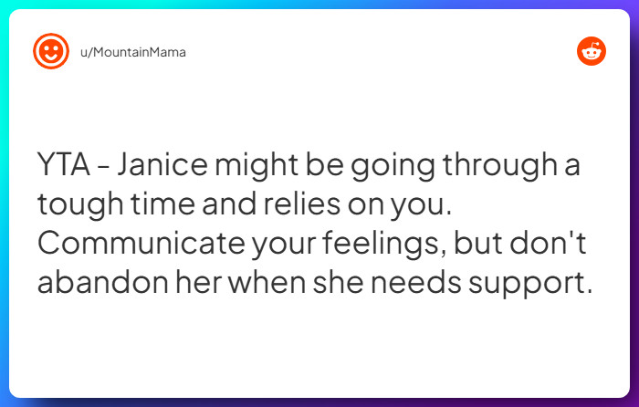 Comment from u/MountainMama