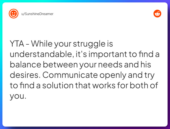 Comment from u/SunshineDreamer