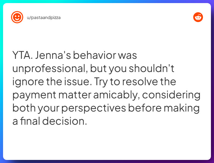 Comment from u/pastaandpizza