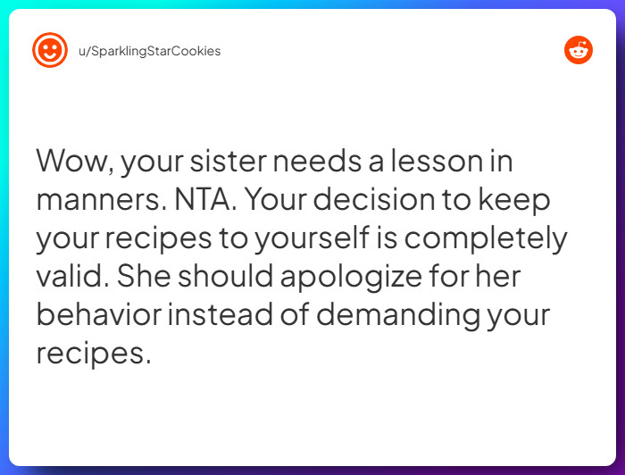 Comment from u/SparklingStarCookies