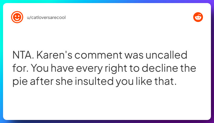 Comment from u/catloversarecool