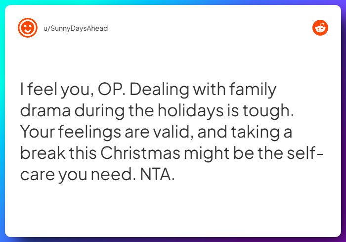 Comment from u/SunnyDaysAhead