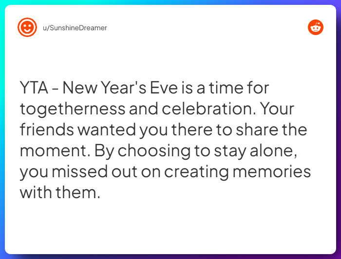 Comment from u/SunshineDreamer