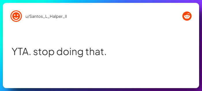 Comment from u/Santos_L_Halper_II