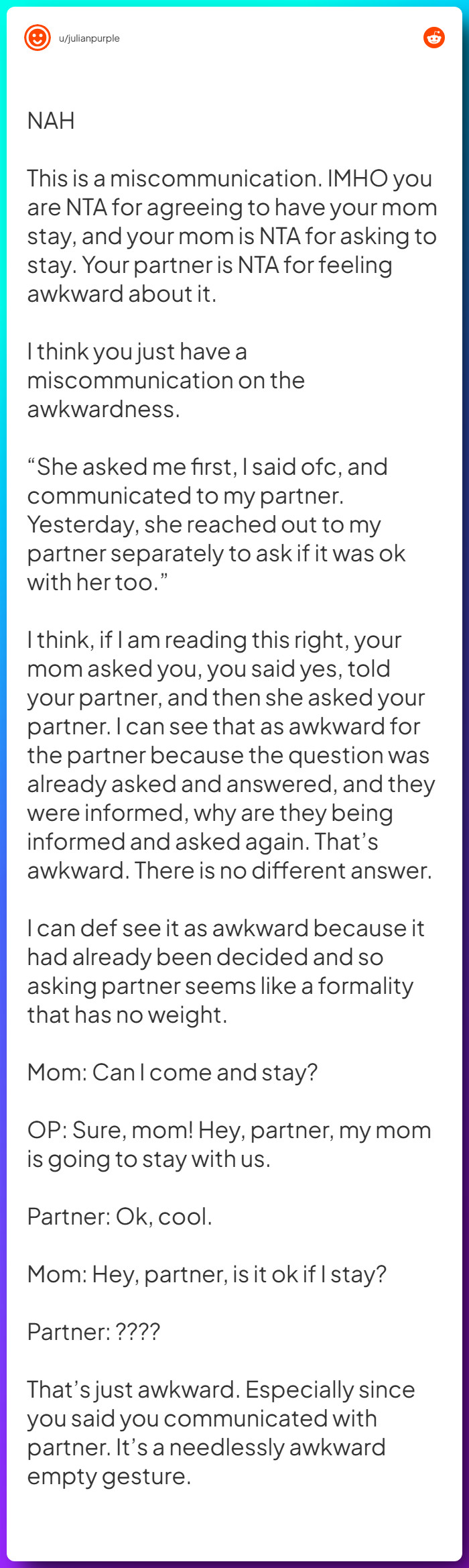 Comment from u/julianpurple