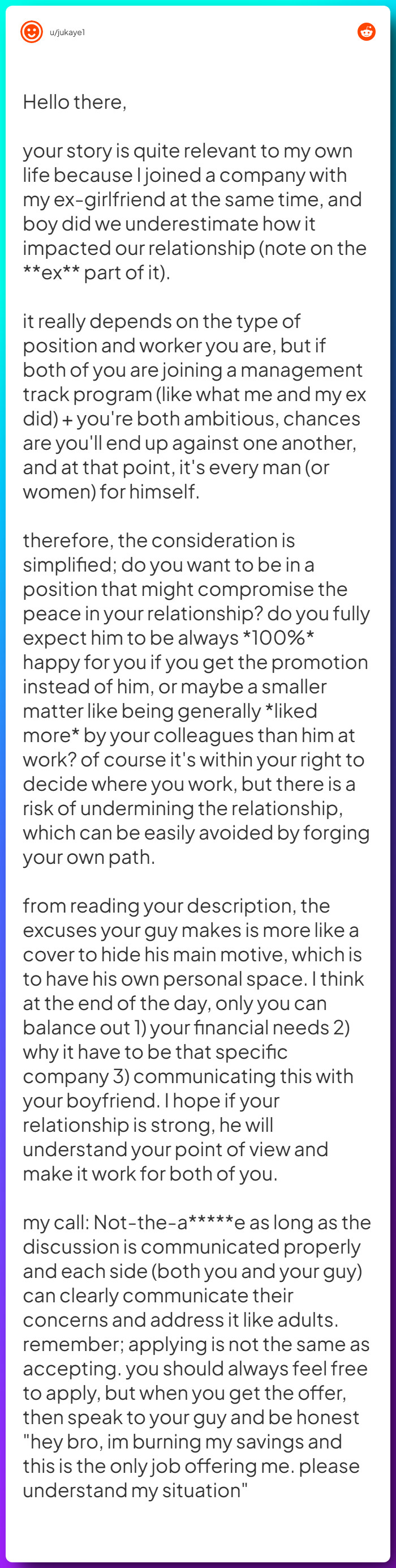 Comment from u/jukaye1