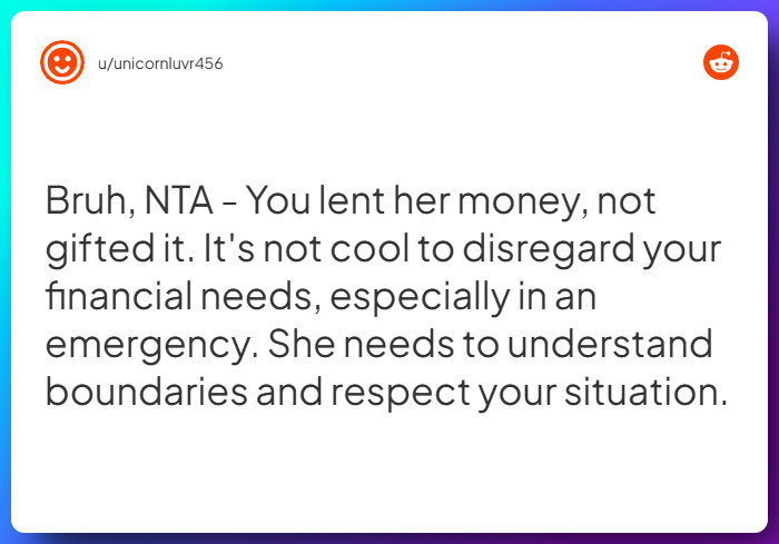 Comment from u/unicornluvr456