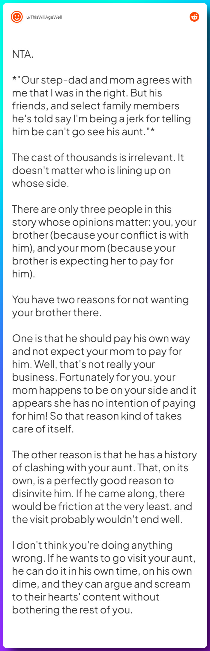 Comment from u/ThisWillAgeWell