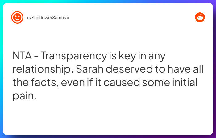 Comment from u/SunflowerSamurai