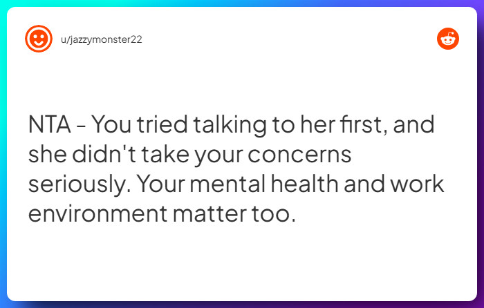 Comment from u/jazzymonster22