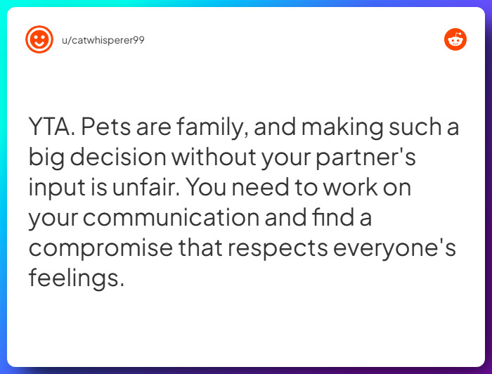Comment from u/catwhisperer99