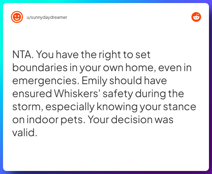 Comment from u/sunnydaydreamer