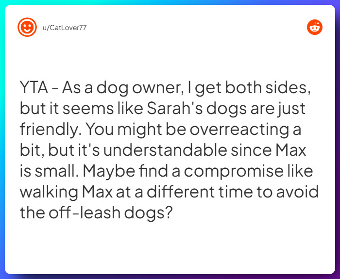 Comment from u/CatLover77