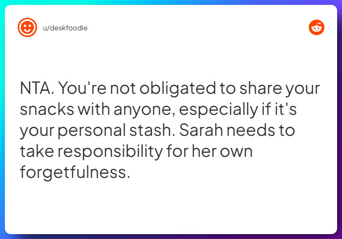 Comment from u/deskfoodie