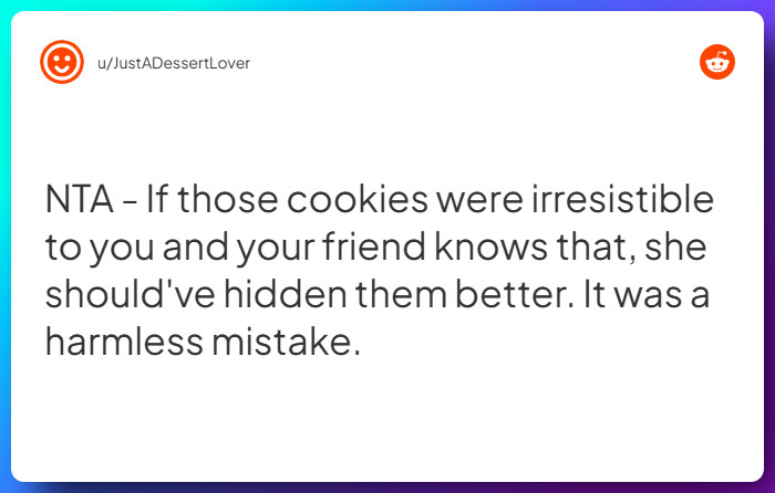 Comment from u/JustADessertLover