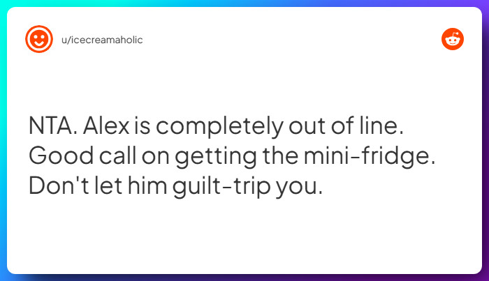 Comment from u/icecreamaholic