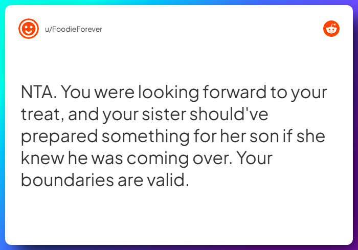 Comment from u/FoodieForever