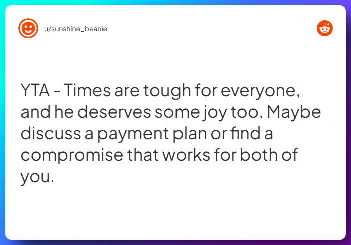 Comment from u/sunshine_beanie