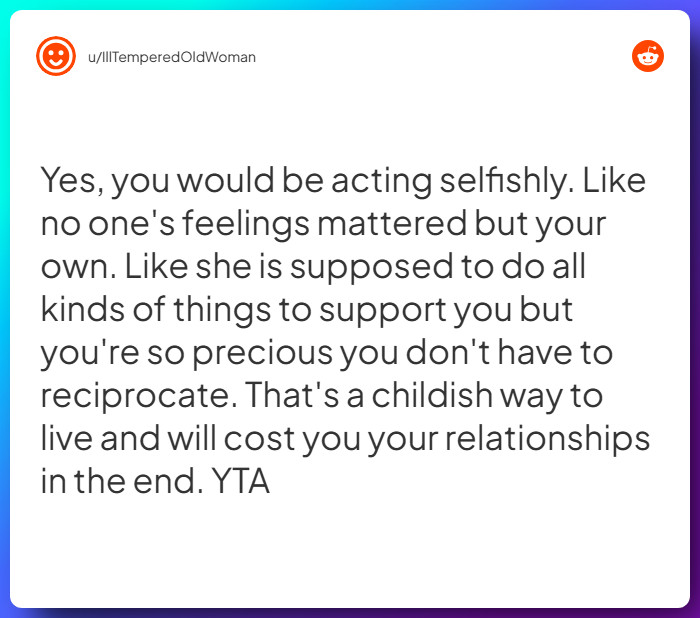 Comment from u/IllTemperedOldWoman