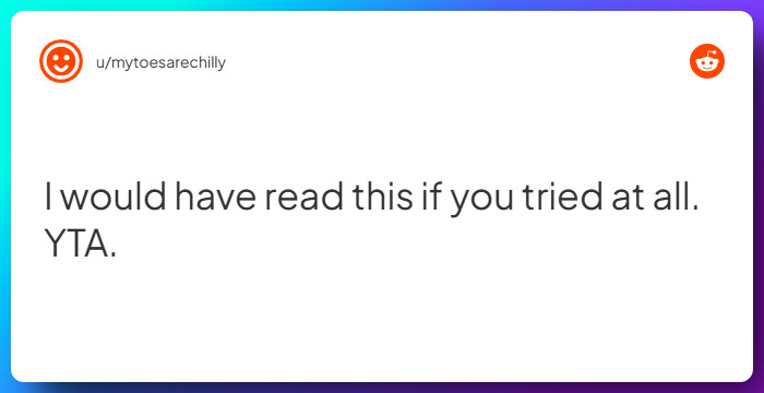 Comment from u/mytoesarechilly
