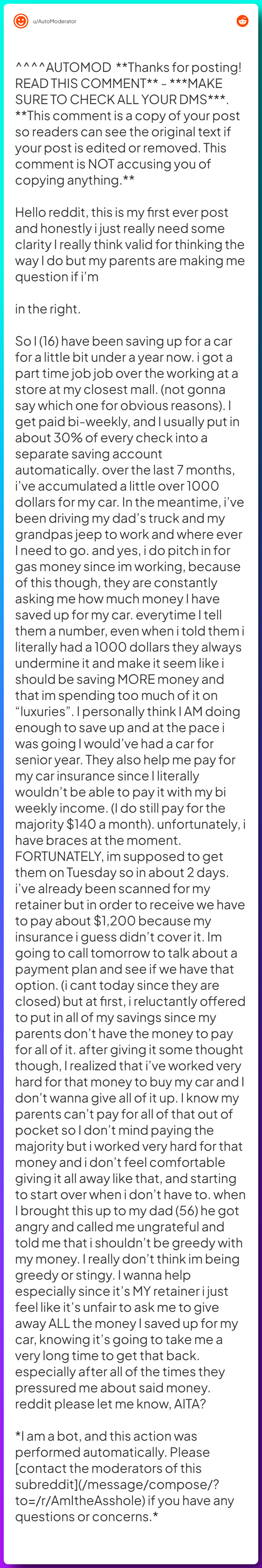 Comment from u/AutoModerator