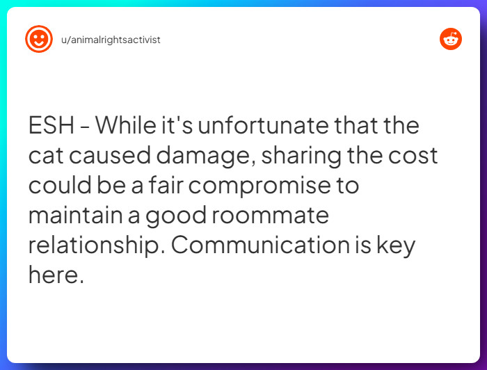 Comment from u/animalrightsactivist