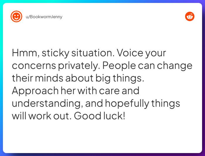 Comment from u/BookwormJenny