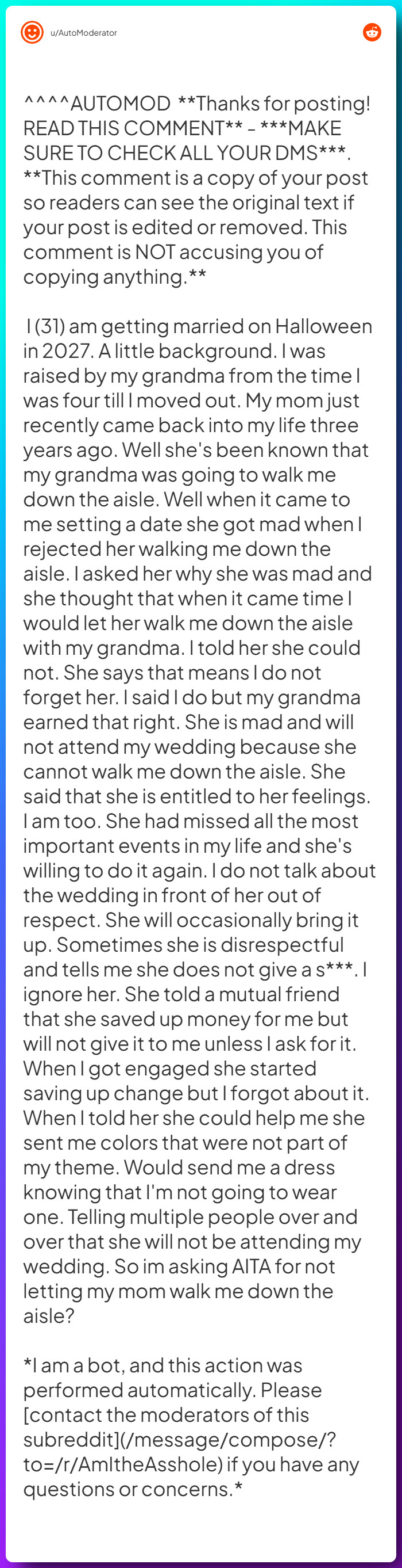 Comment from u/AutoModerator