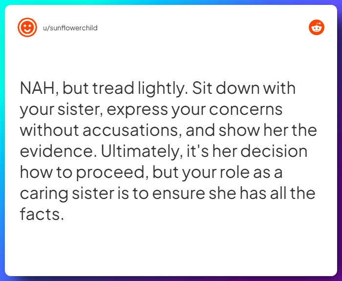 Comment from u/sunflowerchild