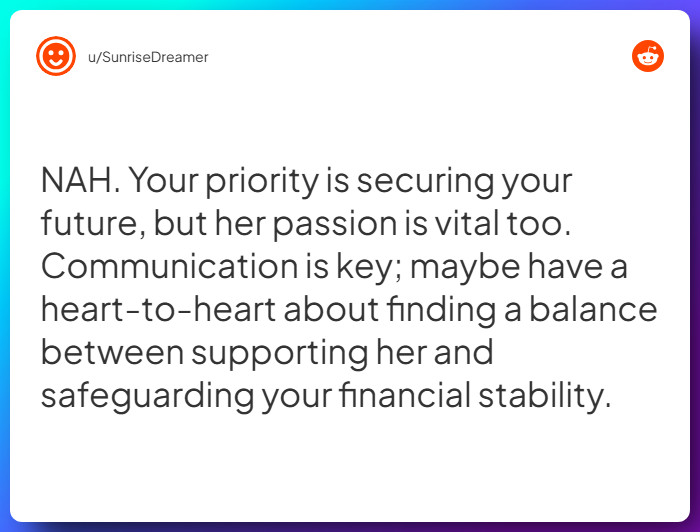 Comment from u/SunriseDreamer