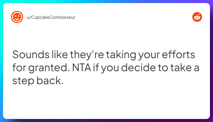 Comment from u/CupcakeConnoisseur