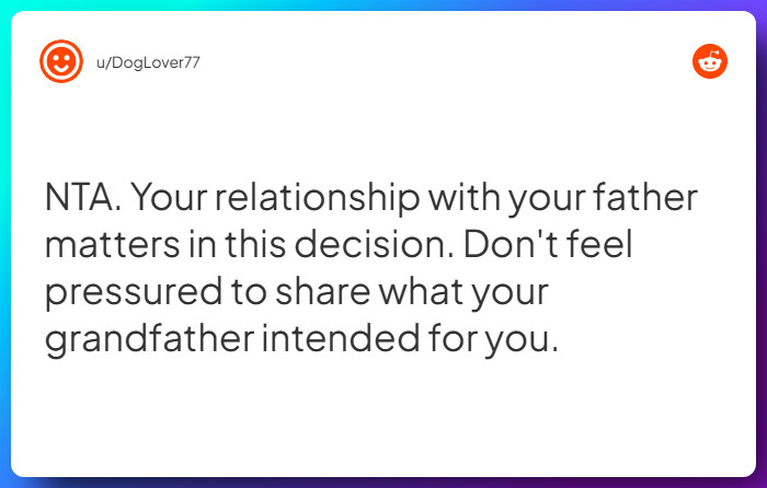 Comment from u/DogLover77