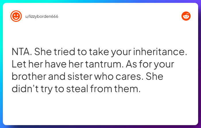 Comment from u/lizzyborden666