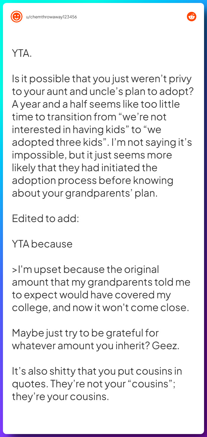 Comment from u/chemthrowaway123456