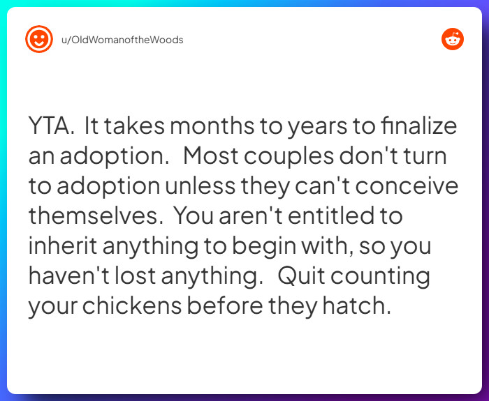 Comment from u/OldWomanoftheWoods