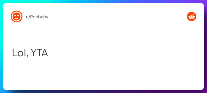 Comment from u/Poobaby