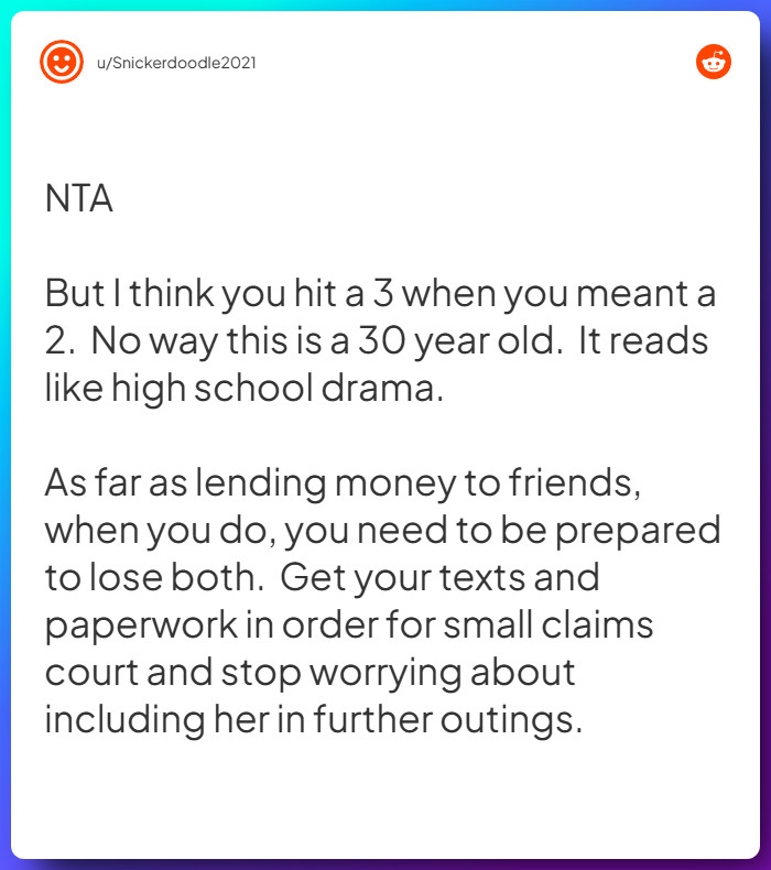 Comment from u/Snickerdoodle2021