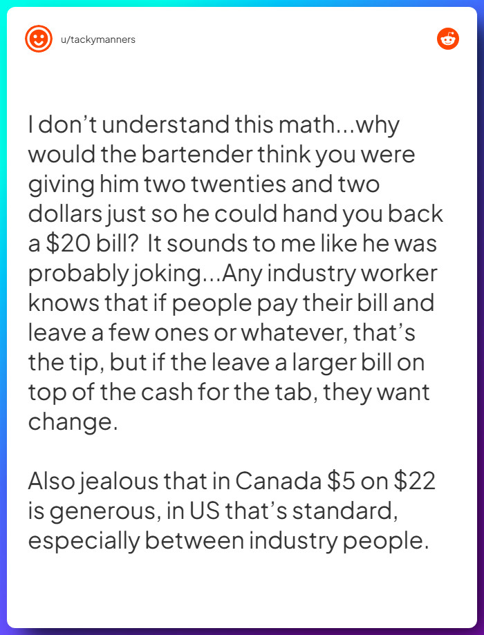 Comment from u/tackymanners