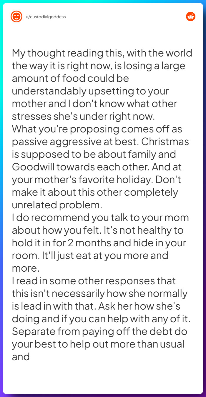 Comment from u/custodialgoddess