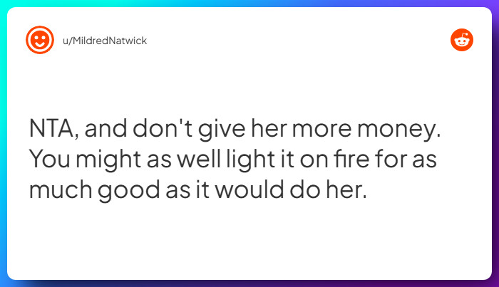 Comment from u/MildredNatwick